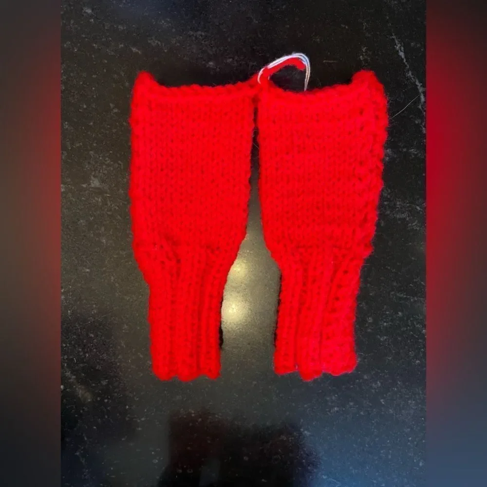One of a kind- LIMITED EDITION Knit Hand Arm warmers Fingerless gloves mittens